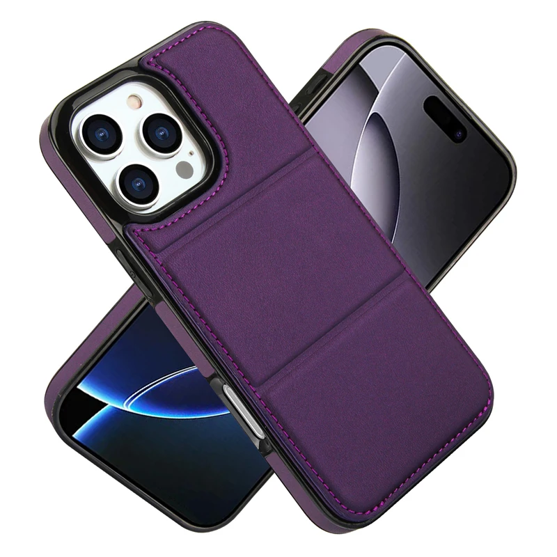 Sleek Foldable Card Holder and Stand for Mobile Phone Protection