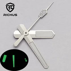 Silver, Gold, and Rose Gold Luminous Watch Hands Set (Silver)