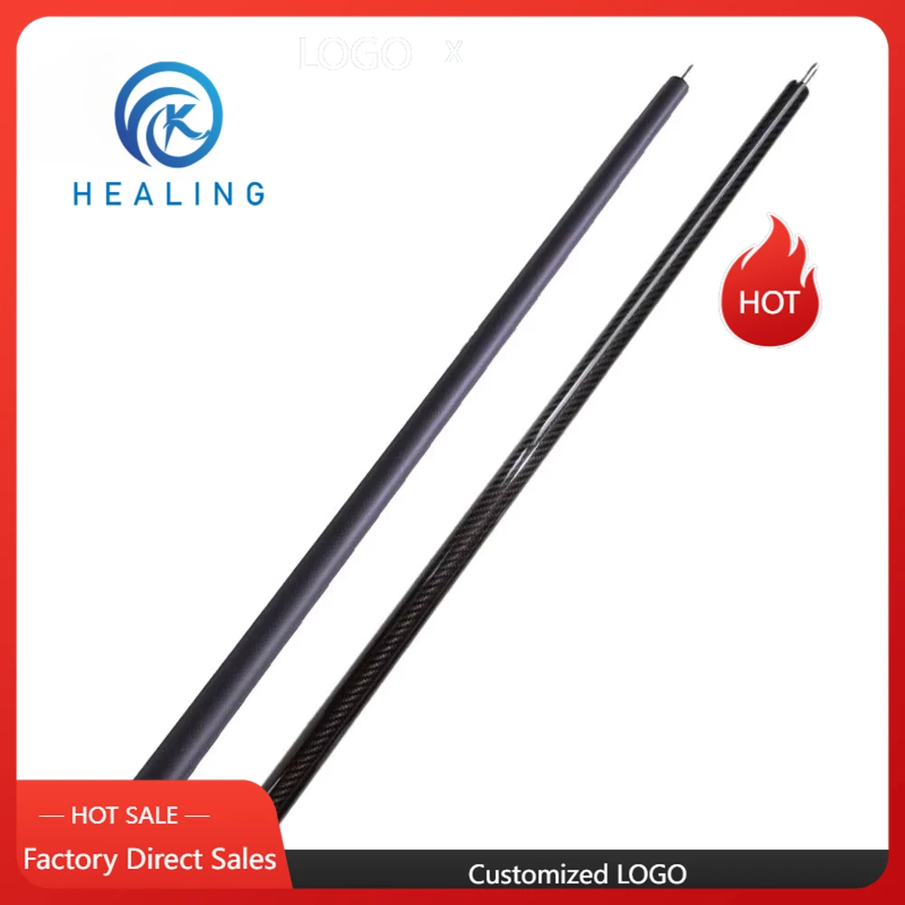 3K Carbon Fiber Butt of Billiard Pool Cue for Cue OKHEALING Snooker Pool Butts Carbon Glassfiber