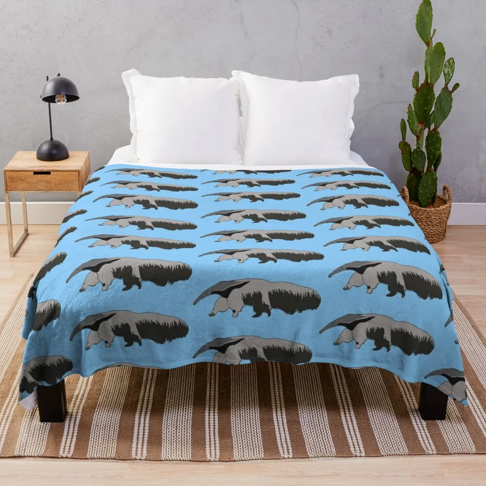 A GIANT ANTEATER?! (Small) Throw Blanket Retro Blankets Extra Large