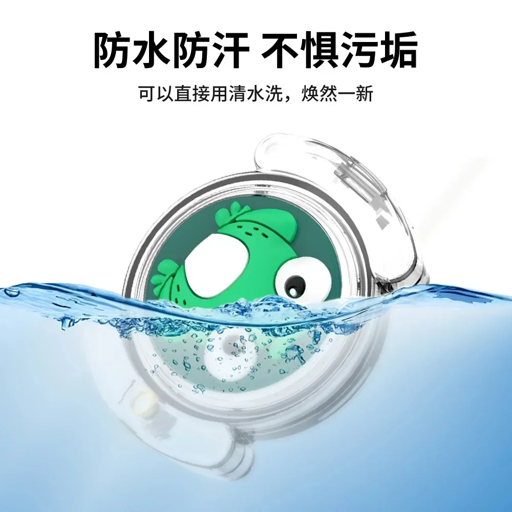 Waterproof AirTag Case 2-Pack | IP68 Protection | With Carabiner & Adhesive | Black Protective Holder