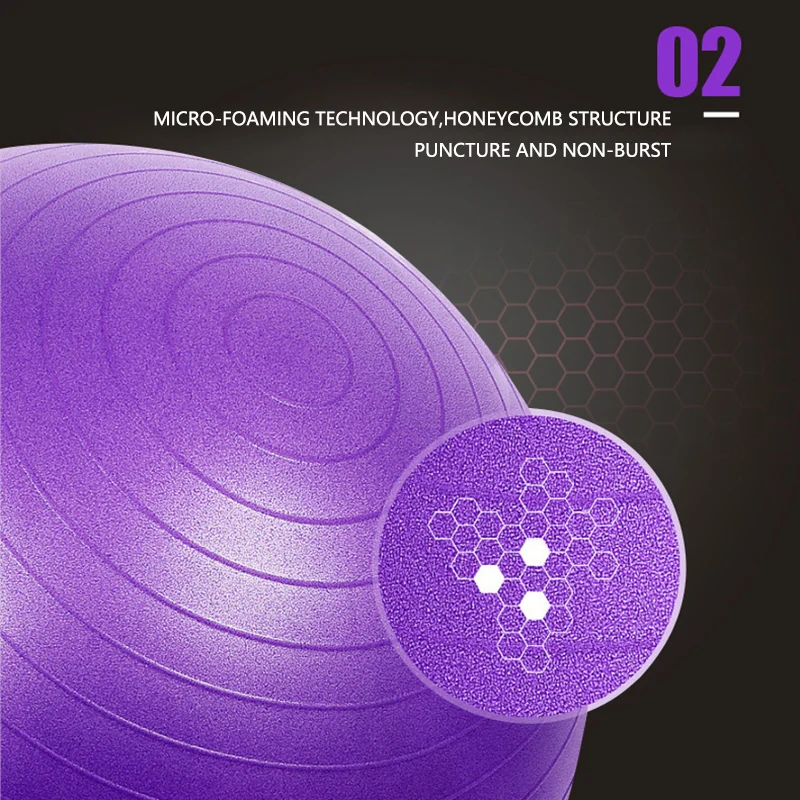 Big Size Balance Ball Thickened Explosion-Proof Yoga Exercise Equipment for Fitness Gym Pilates Workout Massage Sport