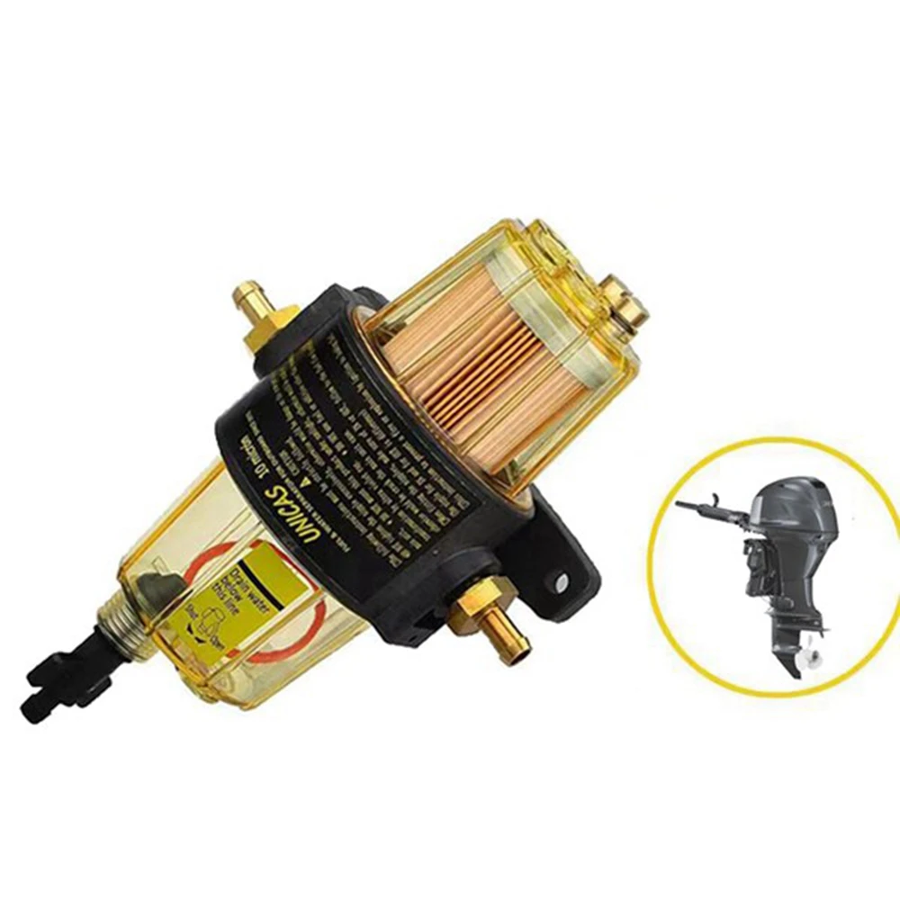 3PCS UF-10K Fuel Filter Fuel Water Separator Assembly Filter Assembly for Yamaha Suzuki Tohatsu Mercury Outboard