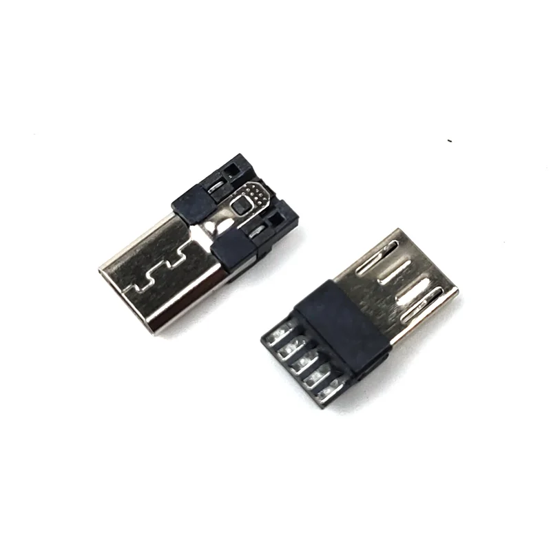 10pcs/lot  2P/4P/5Pin Micro USB Jack USB Plug Male Connector Port Jack Tail Sockect Plug Terminals For Samsung Huawei DIY