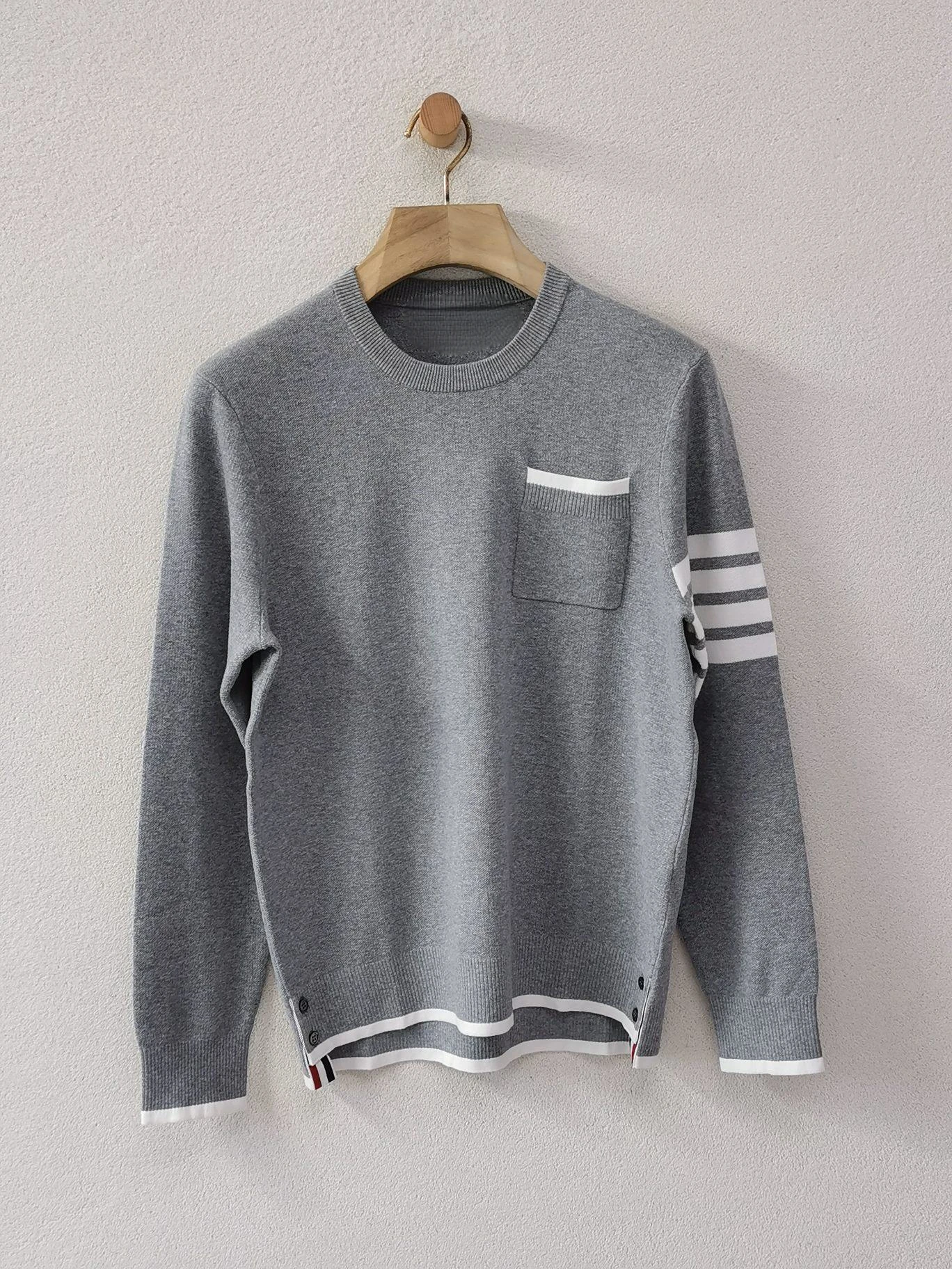 

Winter Pullover New Knitted Crew-Neck Pullover Men Knitted Sweater Men'S Fashion Casual All Matching Slim-Fit Base Shirt