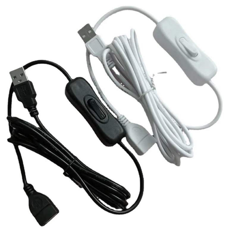 USB Male to Female Extension Cable with Power Switch