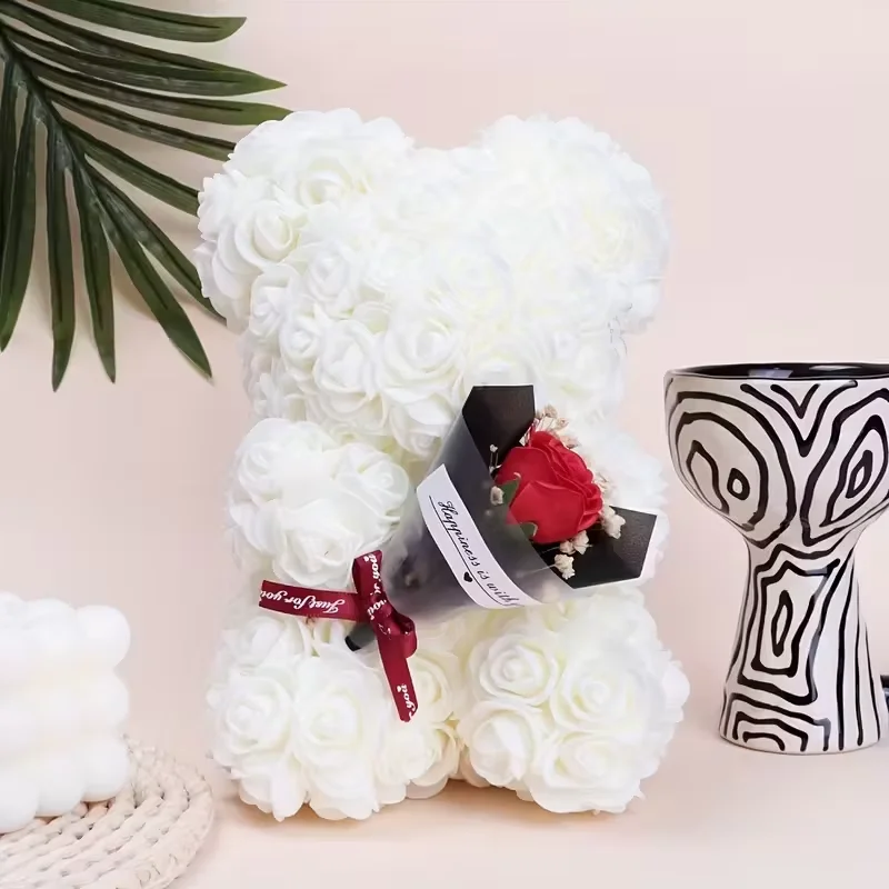 Elegant Rose Bear Hug Flower for Weddings and Valentine's Day Gift