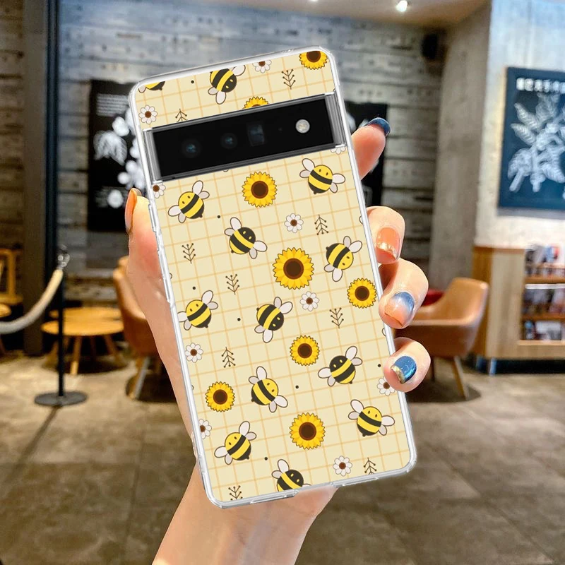 Bee Honey Soft TPU Clear Phone Case