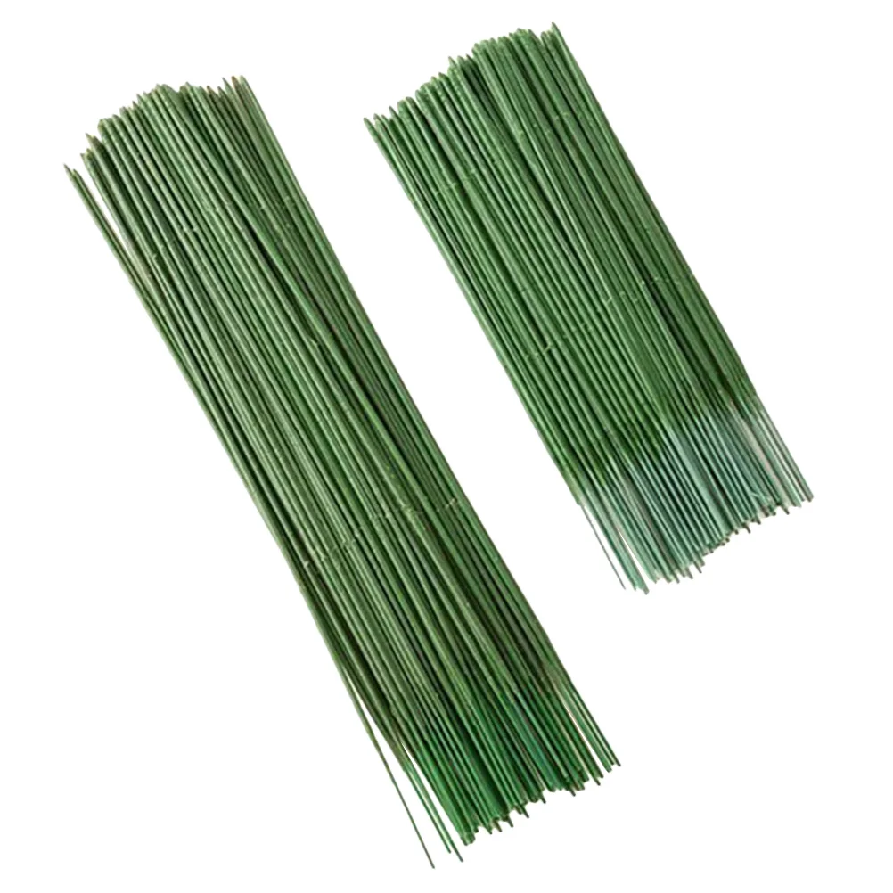 

100 Pcs Simulation Floral Stem Fake Flower Stems Decorative Plastic Rod Artificial Flowers Decoration