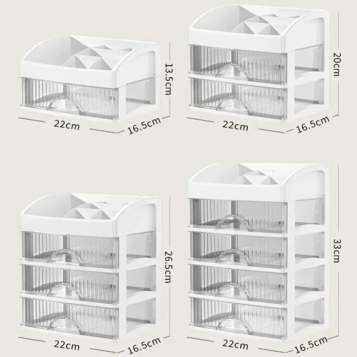Storage Box Desktop Storage Drawer Hair Decoration Multi-layer Cabinet Cosmetics Multi-functional Jewelry Stationery Organizers 6