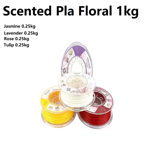 ERYONE Clearance Promotion TPU PLA PLA+ Silk Rainbow Ultra Silk 3D Printing Filament 1KG/0.5KG For FDM 3D Printer Fast Shipping Flower 4 roll