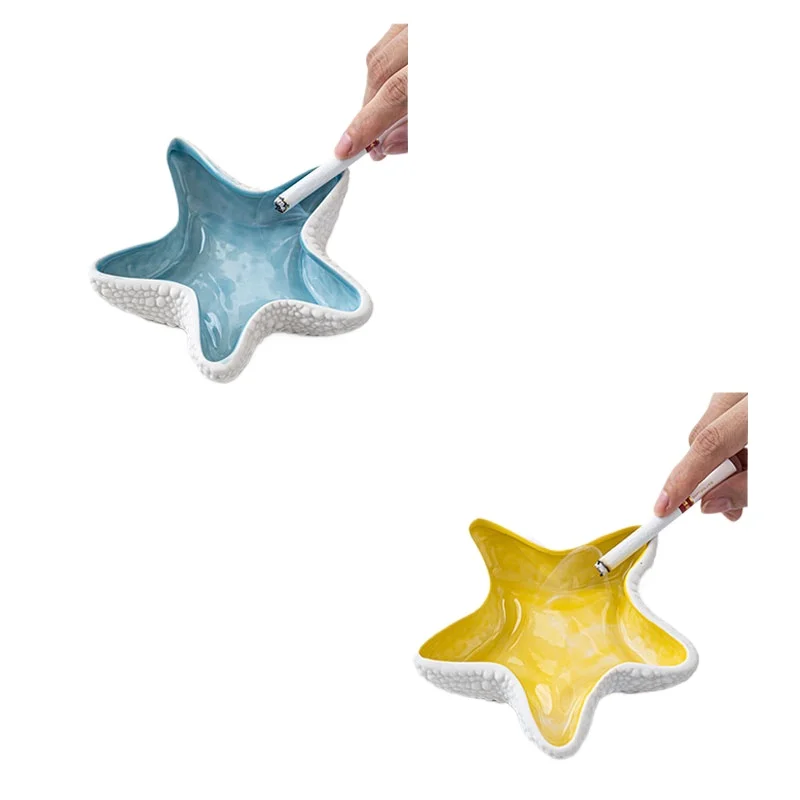 Ceramic Starfish Ashtray Beach Theme Home Decor
