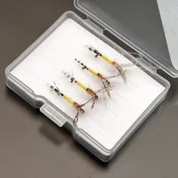 Premium ANFS MayFlies - 4 Pack Fly Fishing Dry Flies with Fly Box (FCP - 897)