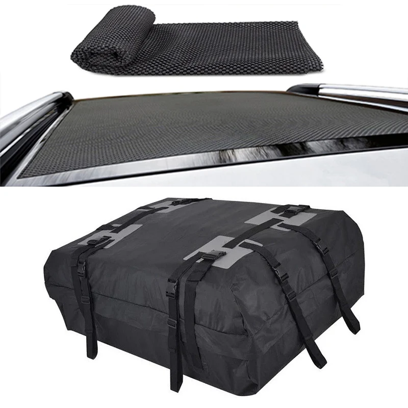 600D Waterproof Cargo Bag Car Roof Cargo Carrier Universal Luggage Bag Storage Cube Bag for Travel Camping Luggage Storage Box