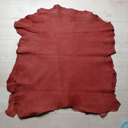 Rust Red Frosted Leather - Genuine Full Grain Leather for Crafting and DIY Projects (Rust red 2)