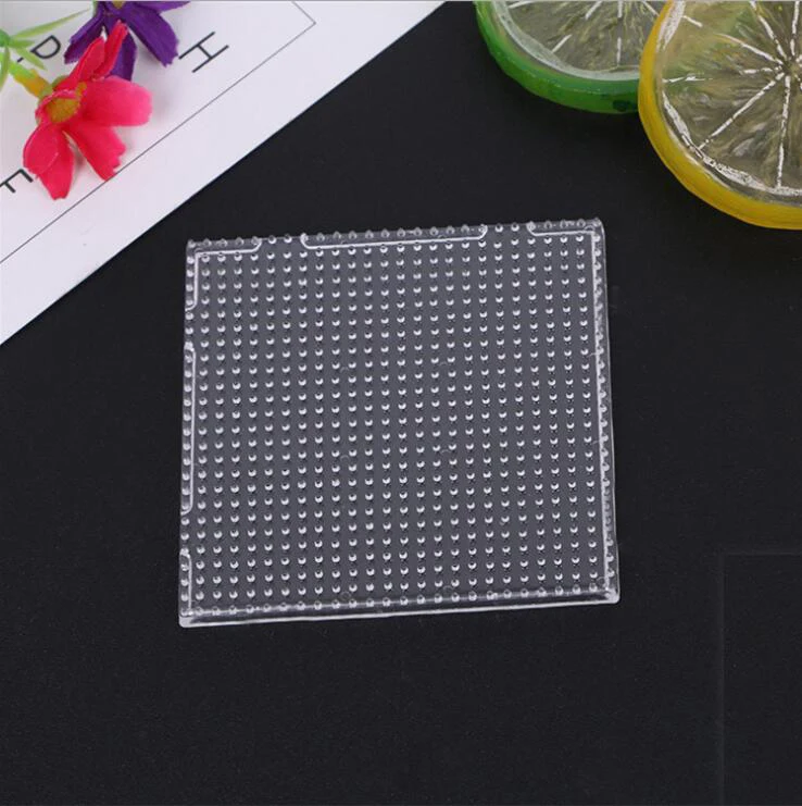 2,6 mm Hama Perlen Stecktafel Transparente Vorlage Board Pixel Art Puzzle Quadratisches Werkzeug DIY Figur Material Board Perler Perlen – Detail 7