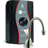 InSinkErator Wave Instant Hot and Cold Water Dispenser System, Faucet & Tank, Satin Nickel, HC-Wave-SN 1