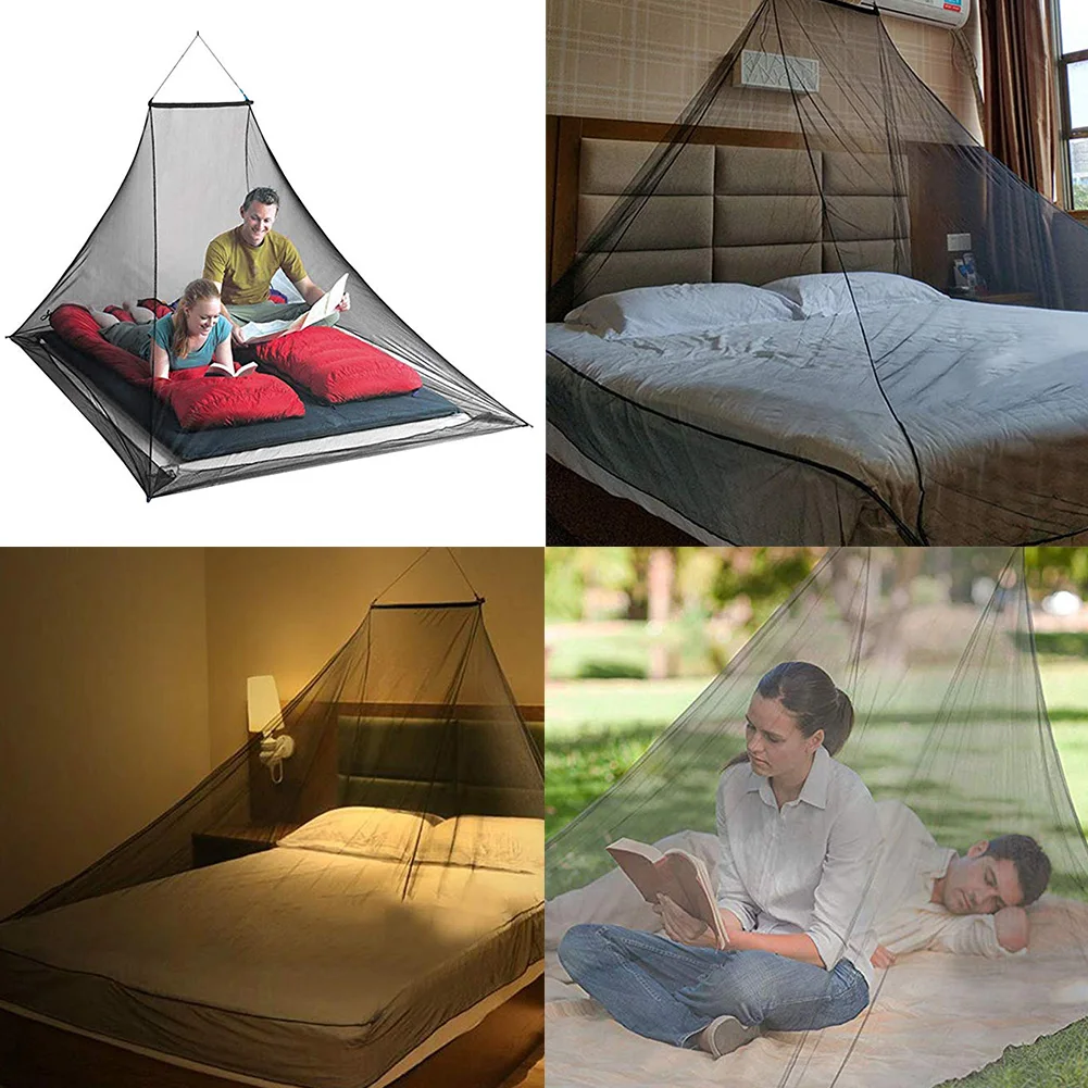 Portable Mosquito Net Outdoor Travel Tent Mosquito Net Camping Hiking Tent  Pyramid Bed Tent