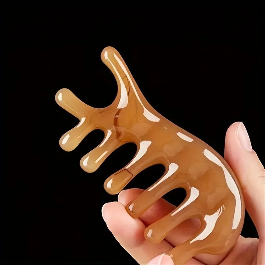 Dolphin-Shaped Gua Sha Massage Comb for Relax - Neck & Scalp Relaxation Tool, Home Use