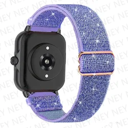 Shiny Elastic Smartwatch Strap - Available in 20mm/22mm Sizes for 22mm watch band (Flash Lalic 08)