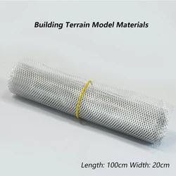 Diorama Accessories Metal Shaped Mesh Miniature Architecture Models Materials for Diy Sand Table Layout Model Making 100x20CM