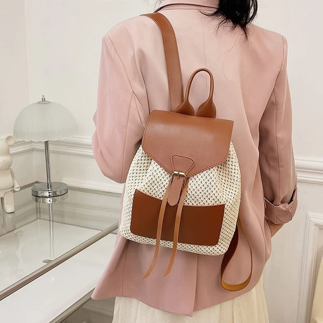 Small Backpack Women 2022 Flower Tassel Designer Pu Leather Backpack Purse  Original Brand Luxury College Students Bookbag - Fashion Backpacks -  AliExpress