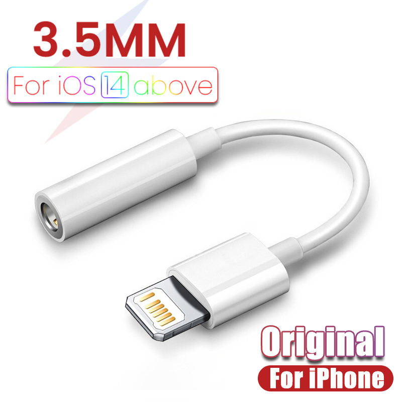  For iPhone 3.5mm Jack Headphone Aux Cable Lighting To 3.5mm Adapter for IPhone 14 13 12 11 X Pro Max For IOS Earphone Jack Cable 