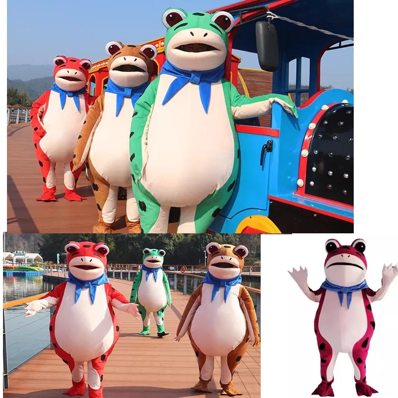 Inflatable cartoon doll clothing, frog wedding celebration clothing, birthday celebration commercial play, polar bear, giant pan