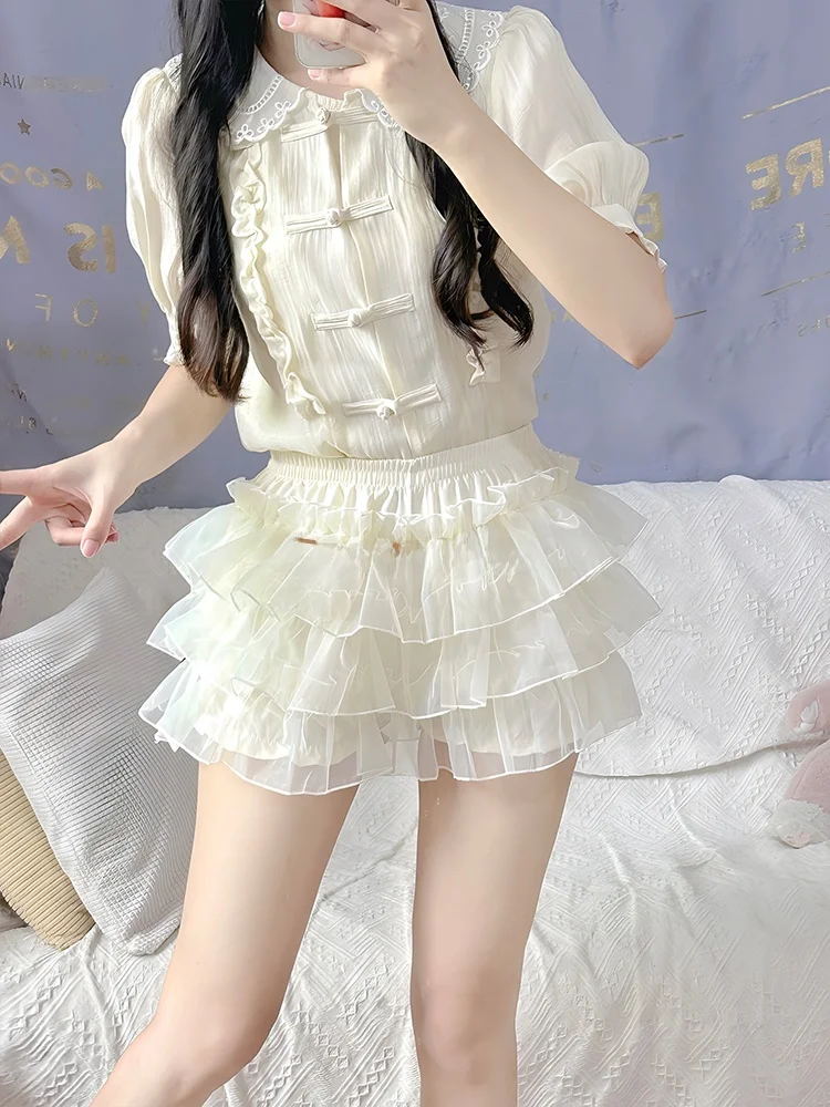 Lolita Pumpkin Print Skirt Hoop Dog ort Daily Se Pants Cake Sle Fluffy Base Layer Tights Thin Polyester Spandex Blend