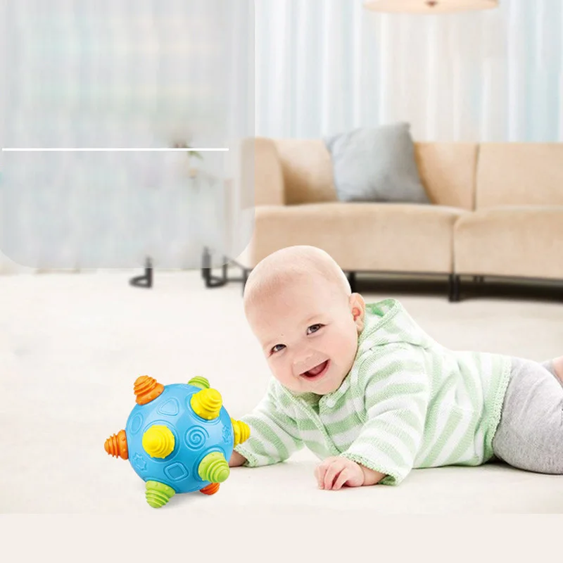

Sassy Developmental Bumpy Ball Easy To Grasp Bumps Help Develop Motor Skills for Baby Ages 6 Months and Up Ball Rattles Fun Toy