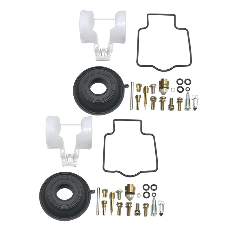 

2 Sets Motorcycle Carburetor Repair Kit Diaphragm Float Easy installation Fit for Kawasaki ZX600 Ninja ZX6R ZZR600
