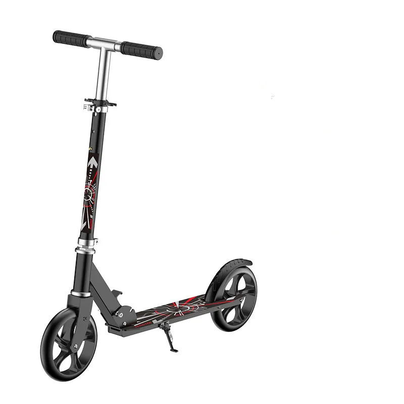 Non-Electric Adult Scooter Kick Scooter One-Click Folding Lifting Two-Wheeler City Foot Scooters