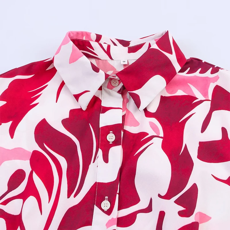 2025 Elegant Casual Chic Women Dress Fashion Print Sashes Bow Sleeve Midi Dress New Fashion Summer Holiday Office Dress