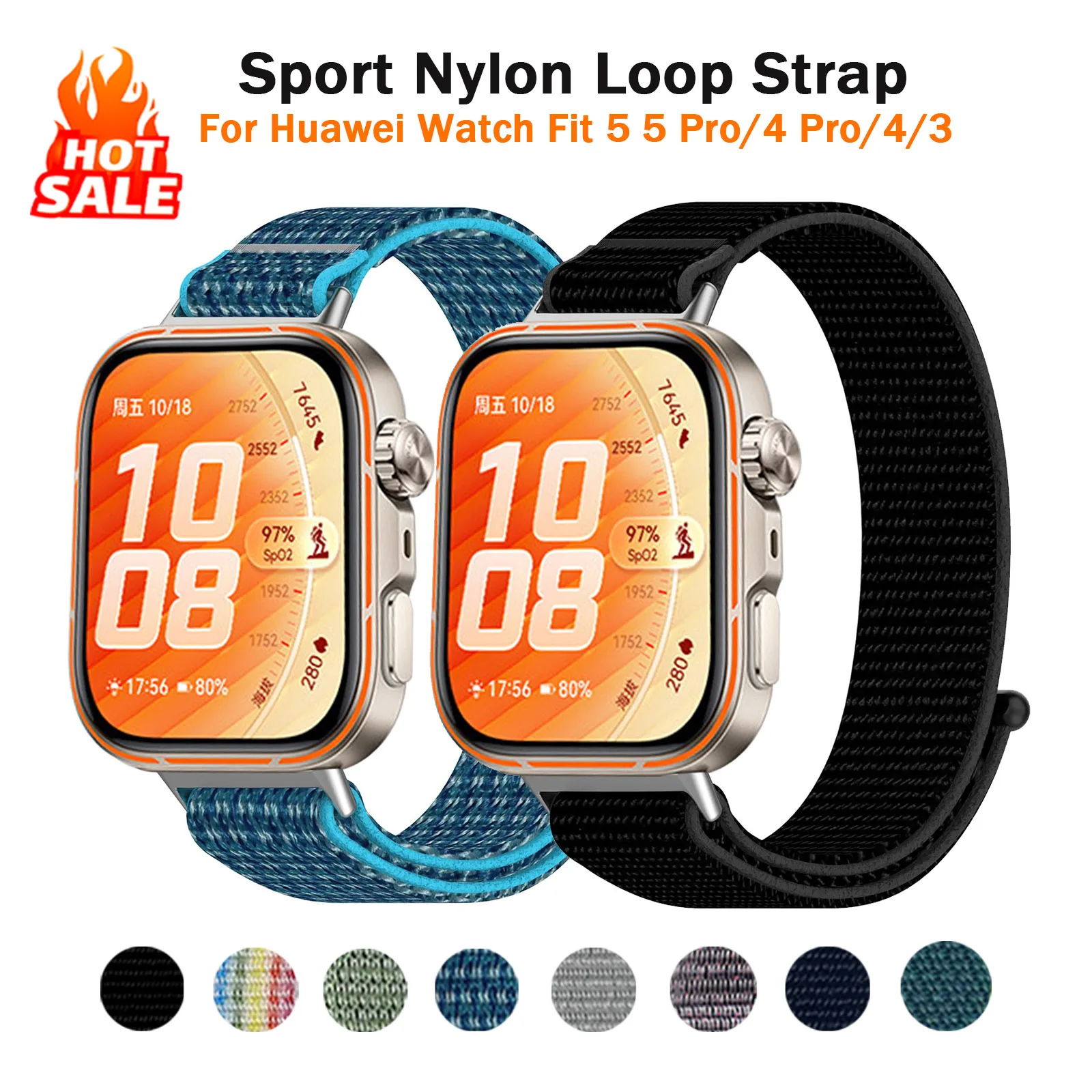 Breathable Nylon Loop Sport Watchband Bracelet Accessory