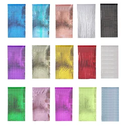 1X2m Square Glitter Curtain Backdrop Gold Sliver Pink Shimmer Wall Decor Birthday Wedding Baby Shower Party Photo Background