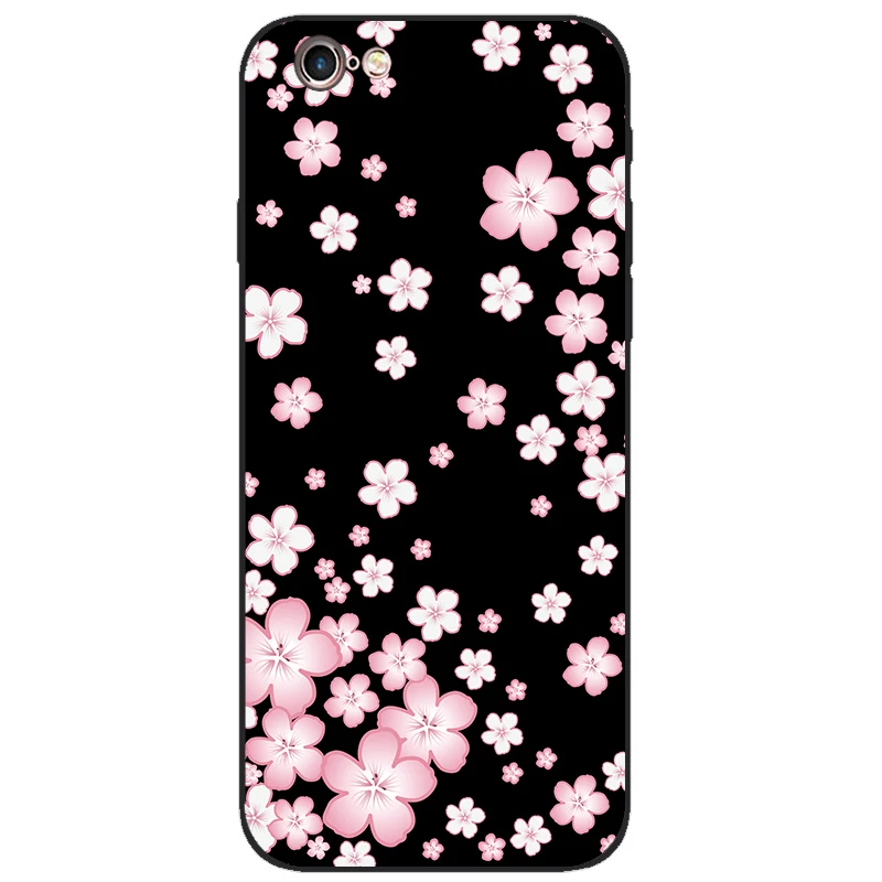 Floral Animal Design Soft Silicone Phone Case Cover