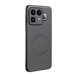 Magnetic Leather Shield Cover - Anti - Fingerprint Non - Slip Protection (GRAY)