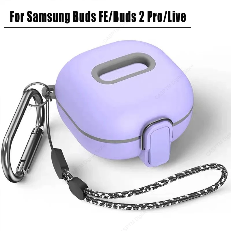Cover Di Sicurezza Per Samsung Galaxy Buds Fe Buds 2 Pro Buds Live Buds Pro Custodia In Silicone Per Pc Coque Per Samsung Buds 2 Pro Custodie