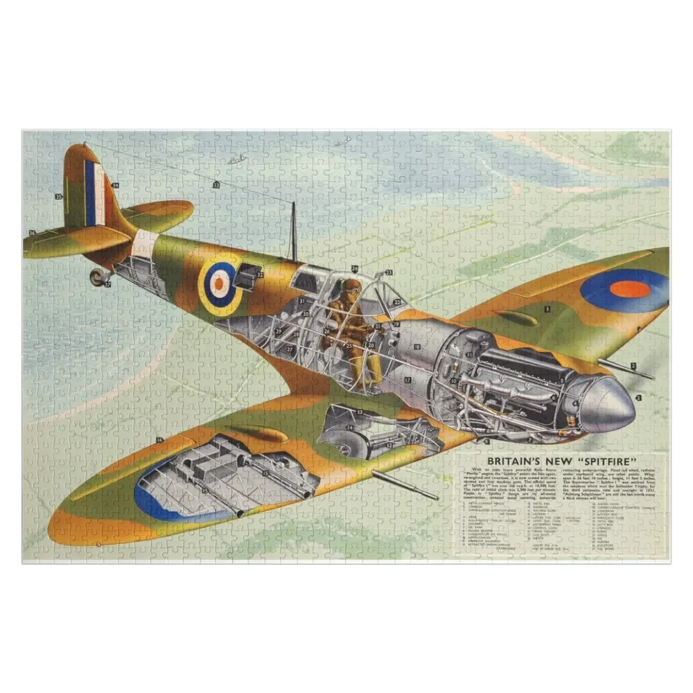 Spitfire technical poster Jigsaw Puzzle Custom Photo Photo Custom Animal Scale Motors Puzzle hermann hesse montagnola 1933 jigsaw puzzle wood name scale motors wooden animal puzzle