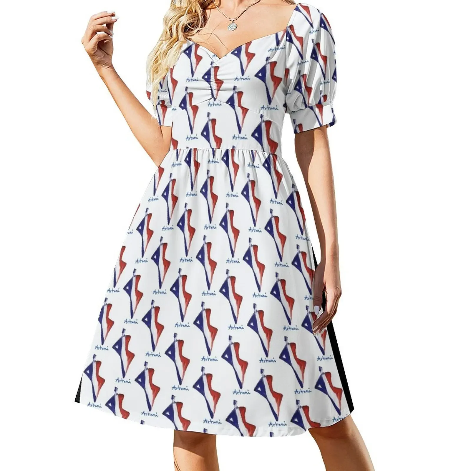 thumbnail image 1 of Vestido sin mangas de Francia, vestido de noche para mujer, vestidos elegantes, vestido elegante, 1 of 7