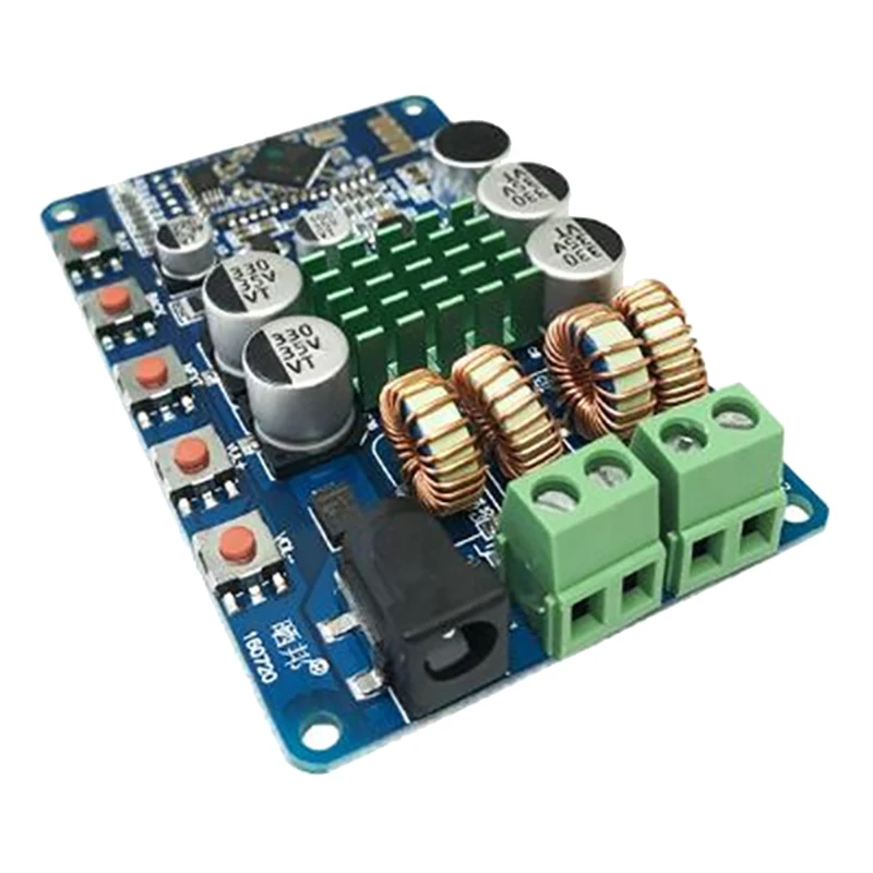 

Плата цифрового усилителя мощности TPA3116D2 с Bluetooth, 24 В, 3 А, 50 Вт, 2 канала, прием аудио 4,0, модуль усилителя