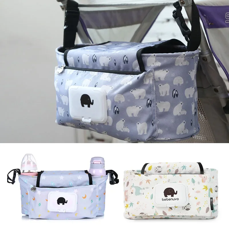 Description Picture 3 of itemBaby Stroller Organizer Bag Mummy Diaper Bag Hook Baby Carriage Waterproof Large Capacity Stroller Accessories Travel Nappy
