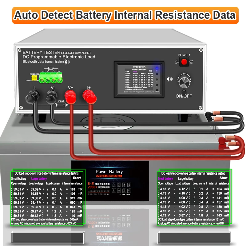 DLB-600W Lithium Lead-acid Battery Capacity Monitor, carga eletrônica, Power Tester, medidor de descarga, carro Check Tools, 40A, 18650, 200V