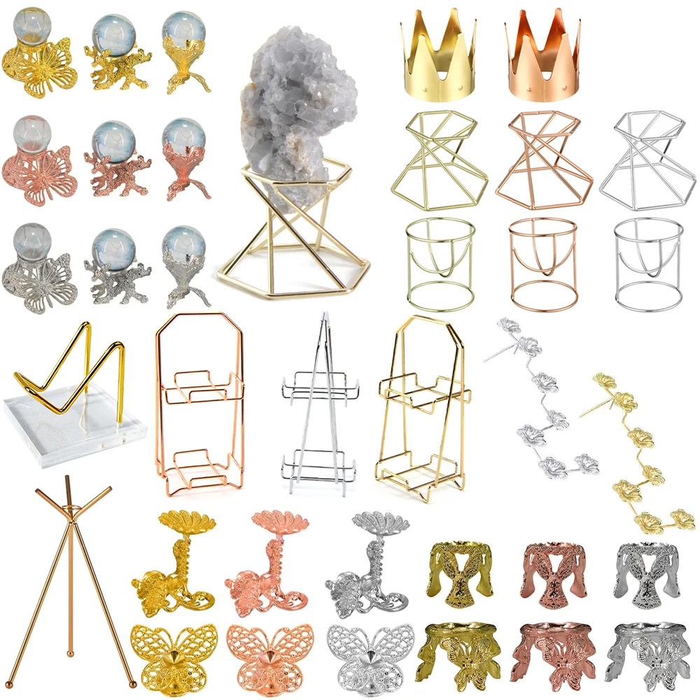 Metal Butterfly Display Base Holder Stand For Crystal Ball Sphere Support Home Decoration Ornaments Craft Gift crystal ornaments crystal balls crystal ball ornament