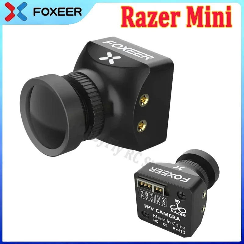 Foxeer Razer Mini Caméra FPV 1200TVL 1.8mm/2.1mm Noir/Rouge