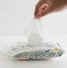 EVA Baby Wet Wipe Pouch Portable Wipes Holder Case Flip Cover Snap-Strap Reusable Refillable Cosmetic Pouch Useful Tissue Box 6