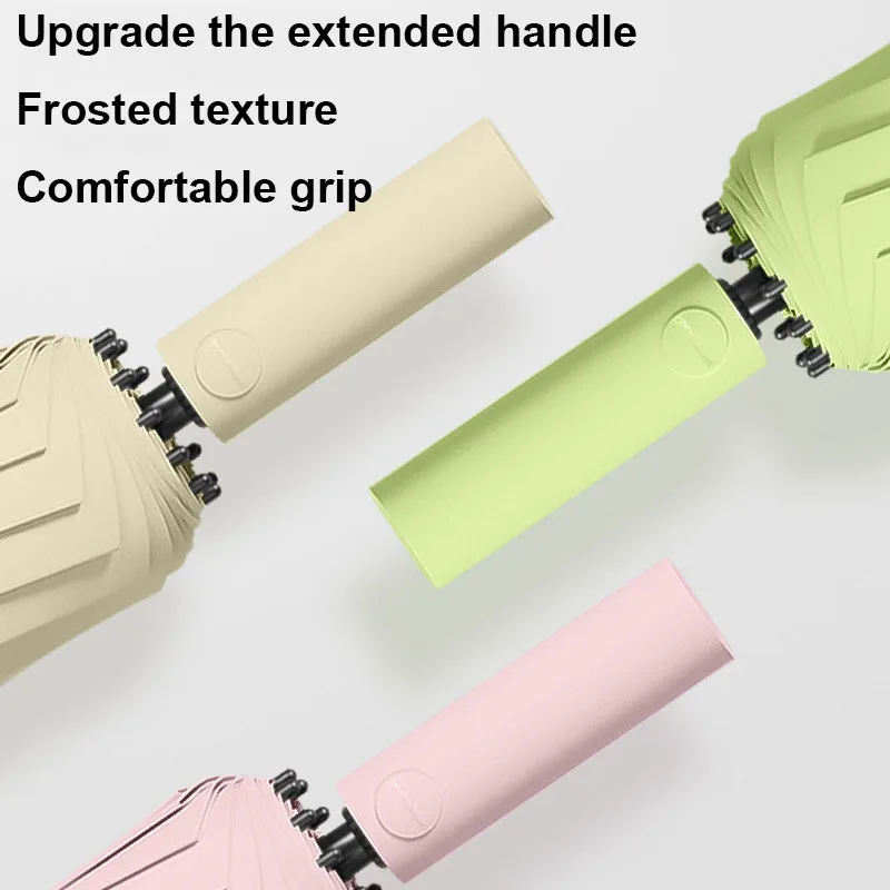 12 Ribs 60 Bone Reinforced Strong Windproof Automatic Umbrella Waterproof Sunproof Anti-UV Folding Umbrellas Men Women Parasol Folding Umbrella Automatic Umbrella Sun Umbrella