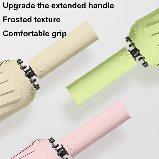 12 Bordák/60 Csont Megerősített Erős Szélálló Automatikus Esernyő Vízálló Napbiztos Uv-Ellenes Hajtásgömbök Férfiak Női Parasol - Image 5