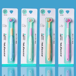 Children Toothbrush Kids 360 Degree 3 Sides Deep Oral Cleaning Teeth Soft Bristle Brushteeth Cleaner Boy Girl Teeth Care 4-12yso