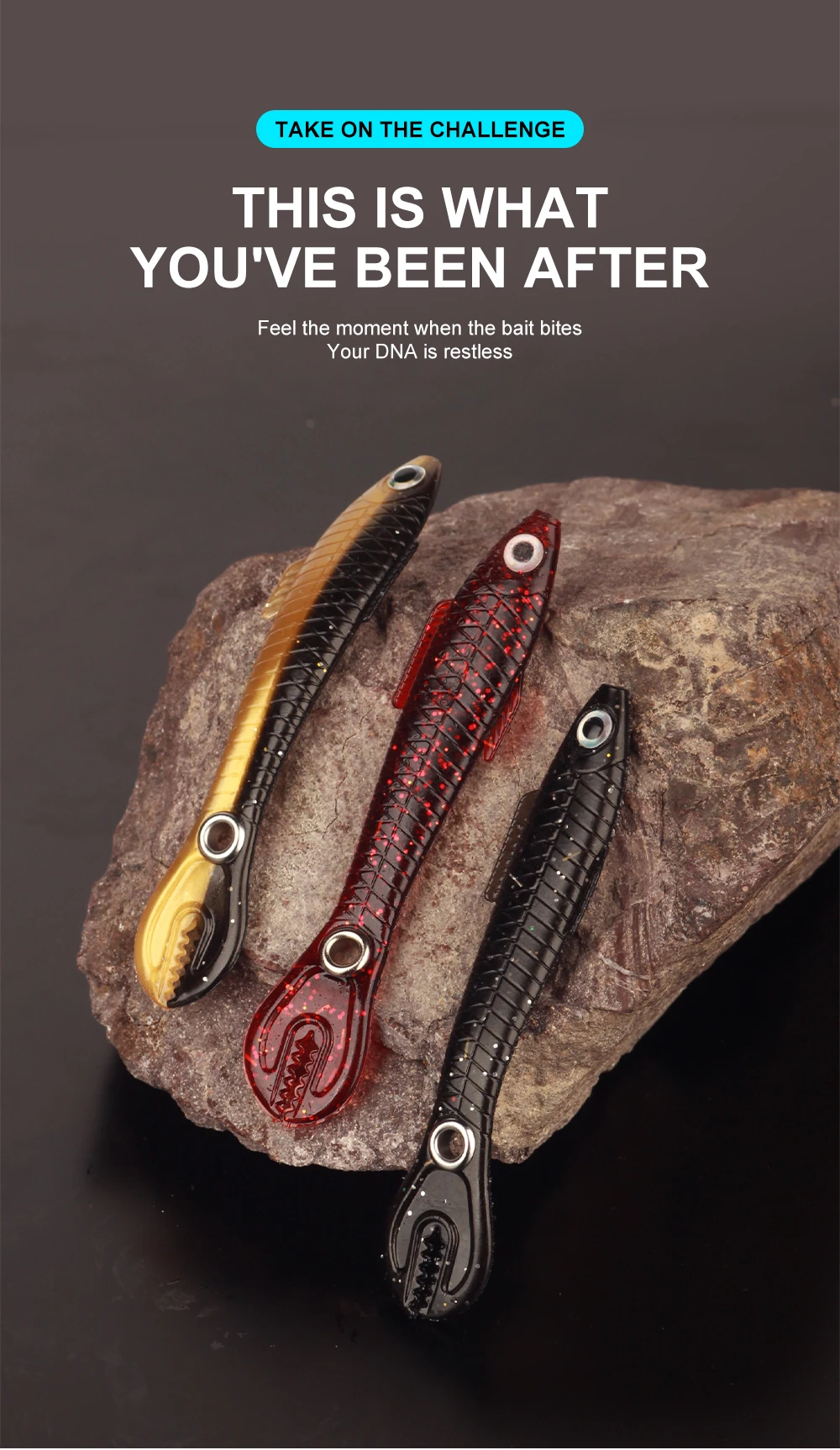 FTK 5PCS Reizbare Schmerle Twitch Weiche Fishisng Köder 10cm Silikon Köder Künstliche Köder Angeln Zubehör – Detail 3